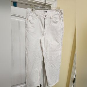 PAIGE Sarah Straight Ankle Jeans White Size 30